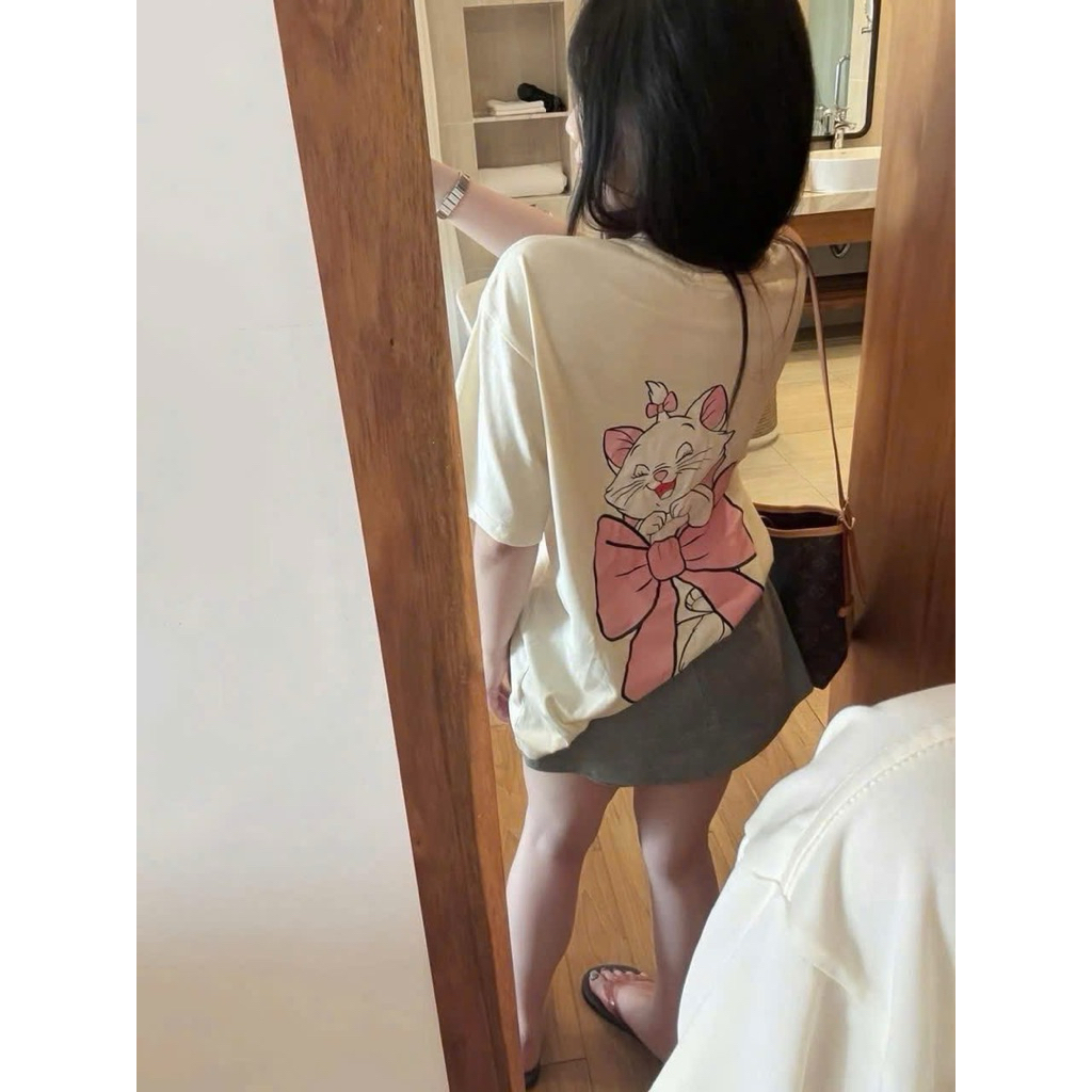 Áo Thun Mèo Marry Dễ Thương - Unisec Nam Nữ Chất Vải Mềm - Không Xù Lông - Phù Hợp Cho Nam Và Nữ