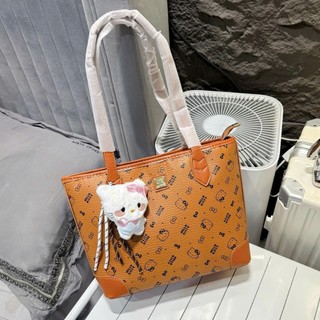 ( HÀNG ĐẸP ) Túi xách nữ dáng tote Hello Kitty đeo vai tặng kèm móc Kitty size35 thời trang sang trọng tiện ích TT02