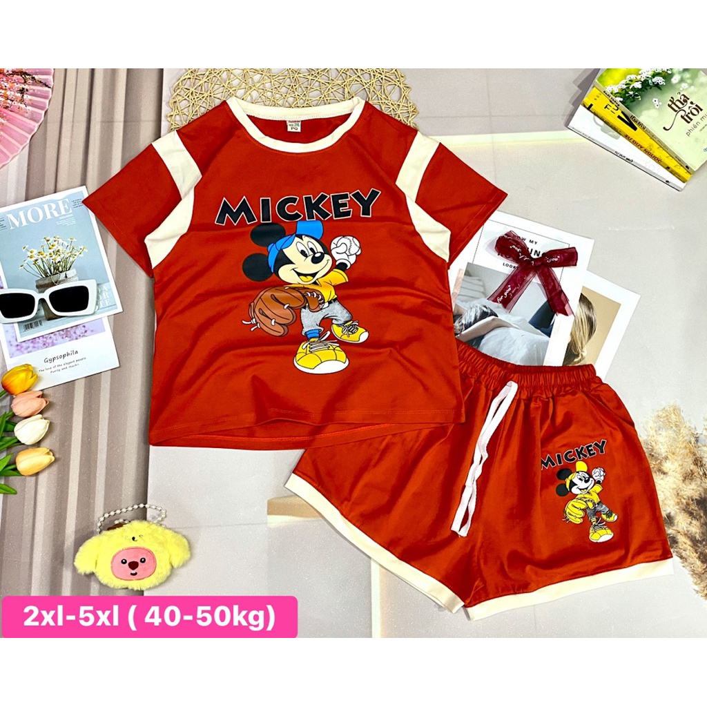 Bộ Đùi bẻ Gái dễ thương dành cho bé 42-50kg( tặng 10KT