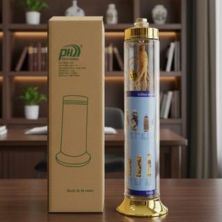 Bình Sâm Phú Hòa, Bình Thuỷ Tinh Phú Hòa Trụ Tròn Ngâm Rượu, Ngâm Sâm, Mật Ong Cao Cấp 1.18 Lít - Phương Trang