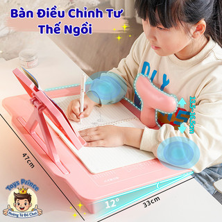 Bàn Học Điều Chỉnh Tư Thế Ngồi Chống Gù Lưng,Cận Thị, Mặt Bàn Rộng Rãi Điều Chỉnh Góc Độ Phù Hợp Với Nhiều Lứa Tuổi