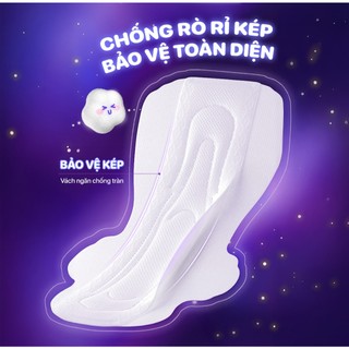 Băng vệ sinh ban đêm Topgia 35cm siêu thấm hút vải không dệt êm ái giảm trào ngược