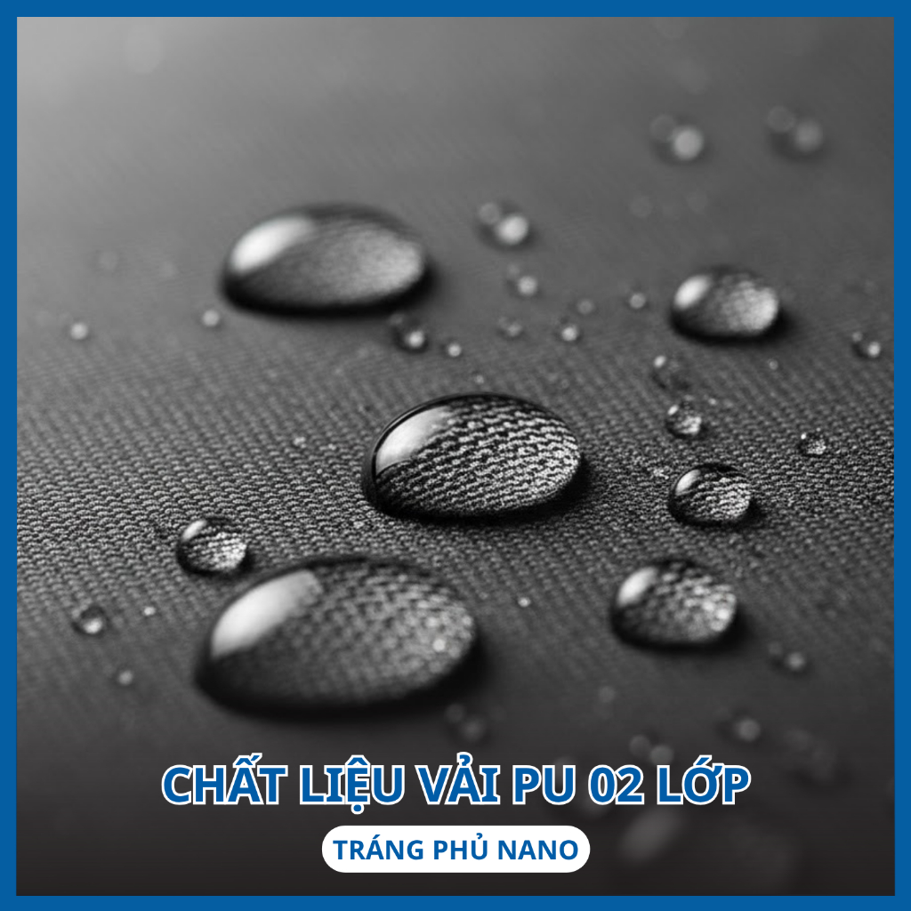 Áo mưa bộ chất liệu PU 02 lớp chắn mưa chắn gió siêu bền (áo + quần) - Tặng 01 ủng mưa