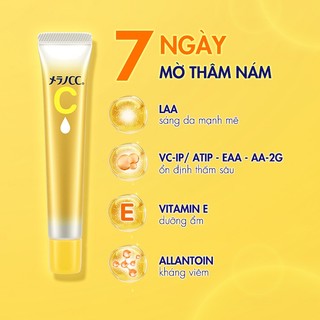 Tinh Chất Vitamin C Dưỡng Trắng Da, Mờ Thâm Melano CC Whitening Essence (20ml)