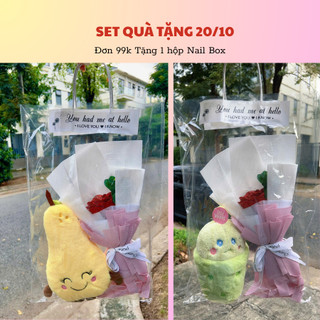 [HỎA TỐC] Set Quà Tặng Hoa Gấu Bông 20/10 Tặng Bạn Gái, Tặng Cô Giáo