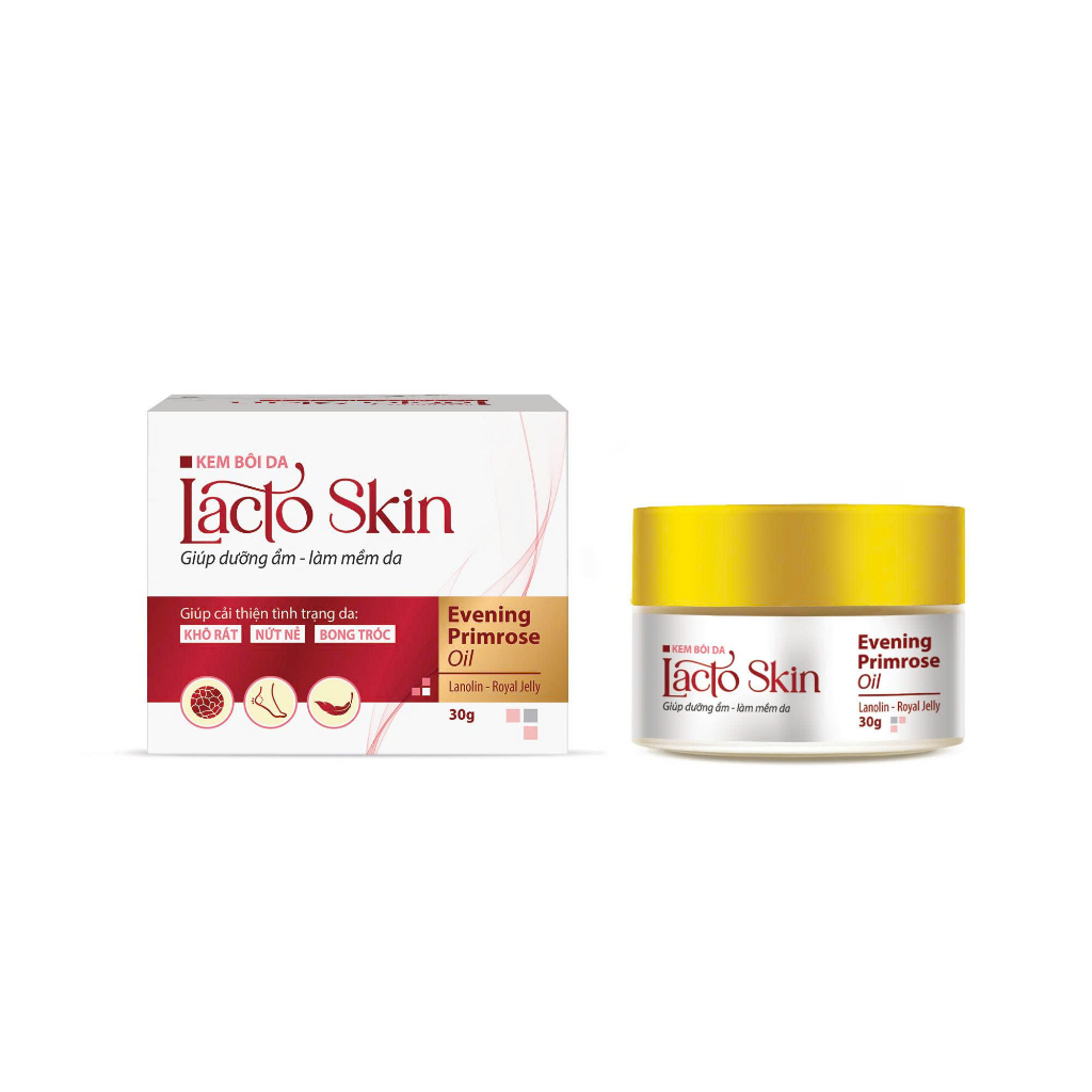 Kem Bôi Dưỡng Ẩm , Làm Mềm Da LACTO SKIN 30g- Giúp cải thiện tình trạng tình trạng bong tróc, nứt nẻ