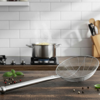 Vợt Vòng Cán INOX Công Nghiệp Vớt Đồ Chiên, Rán, Luộc (hàng loại 1) - Phương Trang