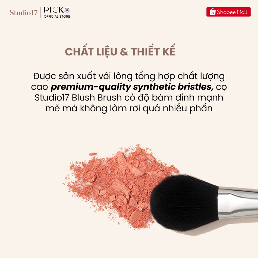 Cọ tạo khối cằm STUDIO17 CHIN SHADING BRUSH 492