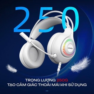 Tai nghe chụp tai máy tính GAMING CoreX G75 có đèn LED đổi màu, có mic đàm thoại, headphone chơi game trên laptop, PC..