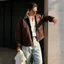 Áo Khoác Kaki DINOMAN Jacket Cổ Phối Màu WorkWear Khóa Kéo Phong Cách Năng Động AK010