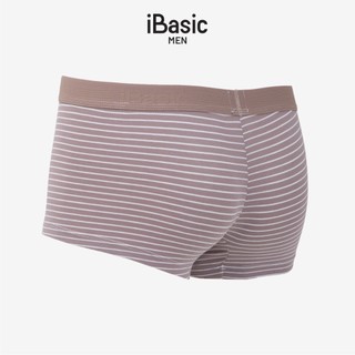 Quần lót nam iBasic phom trunk cotton USA kháng khuẩn kẻ sọc PANM138