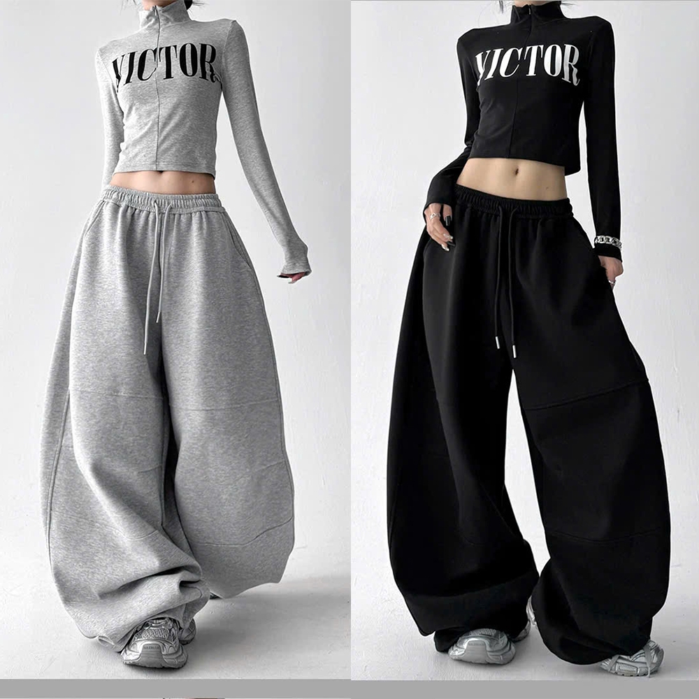 Quần Ống Thụng Parachute Kiểu Dáng Harem Nhật Bản Mẫu Mới Hot Nhất Thu Đông Năm 2025