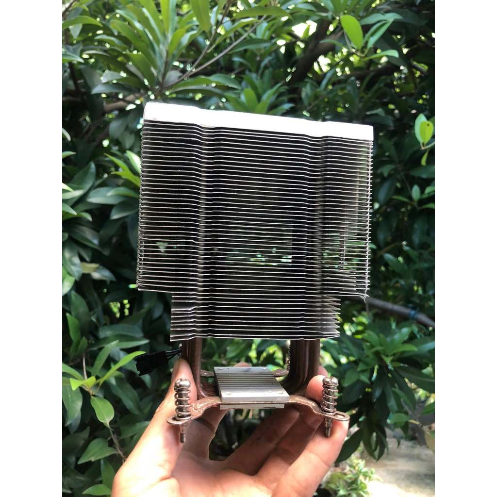 Khối TẢN NHIỆT NHÔM VSPTECH CÓ ĐẾ VÀ ỐNG BẰNG ĐỒNG Kích thước 13X9X16Cm