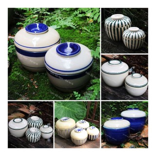Thố Sọc/Chỉ/Xanh Coban Cổ Xưa Nhiều Dung Tích - Gốm Xưa Men Xịn Đẹp - Gốm Xưa Lái Thiêu Cho Người Hoài Niệm