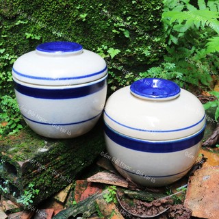 Thố Sọc/Chỉ/Xanh Coban Cổ Xưa Nhiều Dung Tích - Gốm Xưa Men Xịn Đẹp - Gốm Xưa Lái Thiêu Cho Người Hoài Niệm