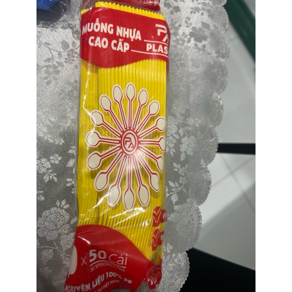 50 muỗng dài 20cm cứng cáp uống trà sữa trân châu