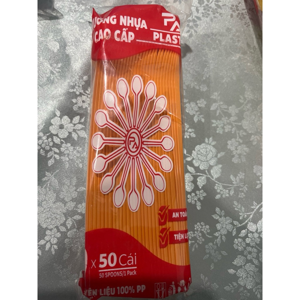 50 muỗng dài 20cm cứng cáp uống trà sữa trân châu