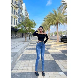 Quần Jeans Nữ Ống Ôm Lưng Cao Co Giãn 4 Chiều Sale Nhiều Mẫu