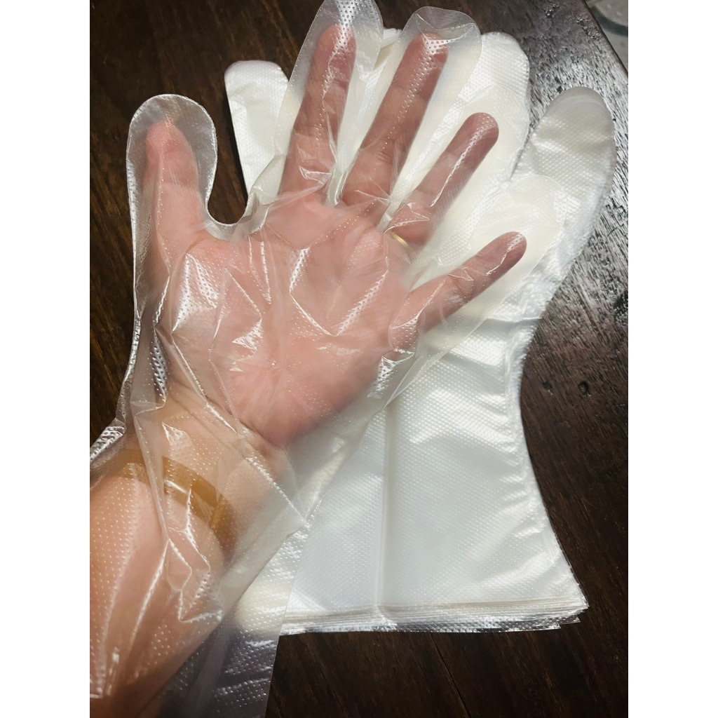 500 gram Bao tay nylon - bao tay xốp chất gai dày dặn sử dụng một lần cho làm bếp - Găng tay nấu ăn