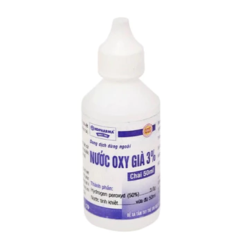 [COMBO 2 LỌ] Nước Oxy Già 3% HDpharma sát khuẩn, rửa vết thương chai 50ml