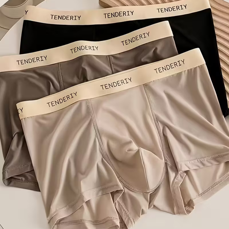 Combo 4 quần lót nam TENDERIY thun lạnh cao cấp – co giãn 4 chiều, thoáng mát cả ngày
