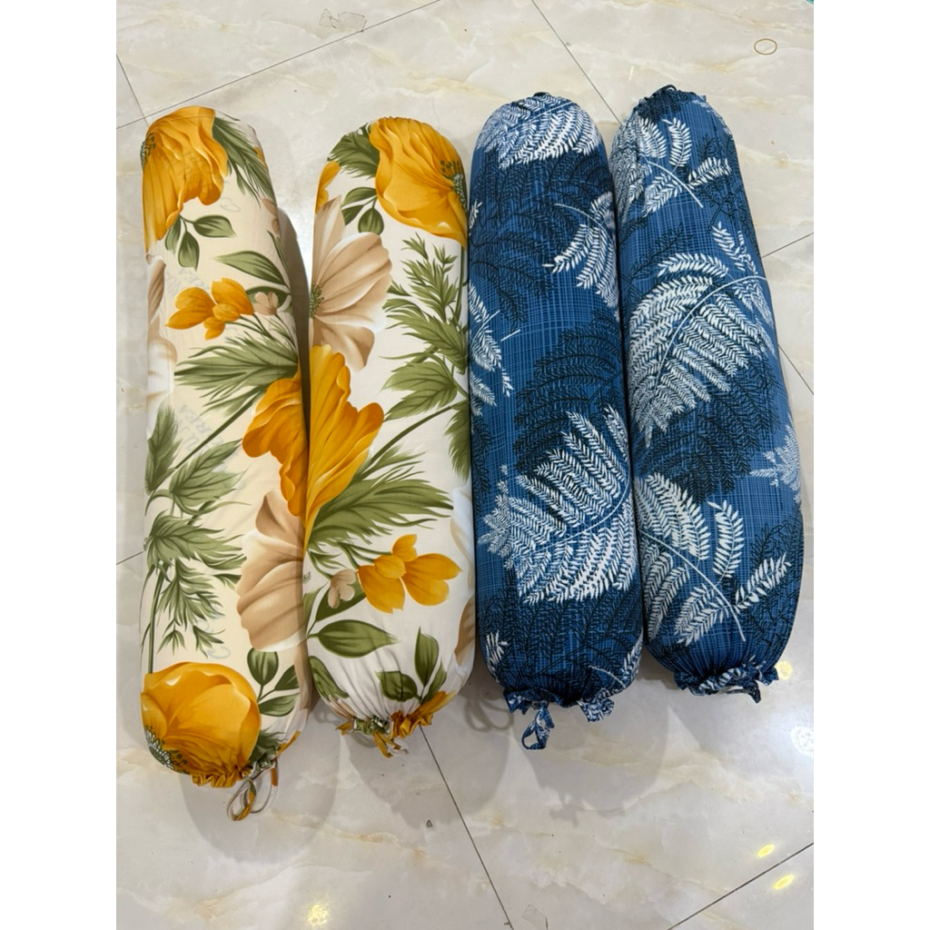 combo 4 vỏ gối ôm cột dây thun lạnh 35*100cm không kèm ruột gối