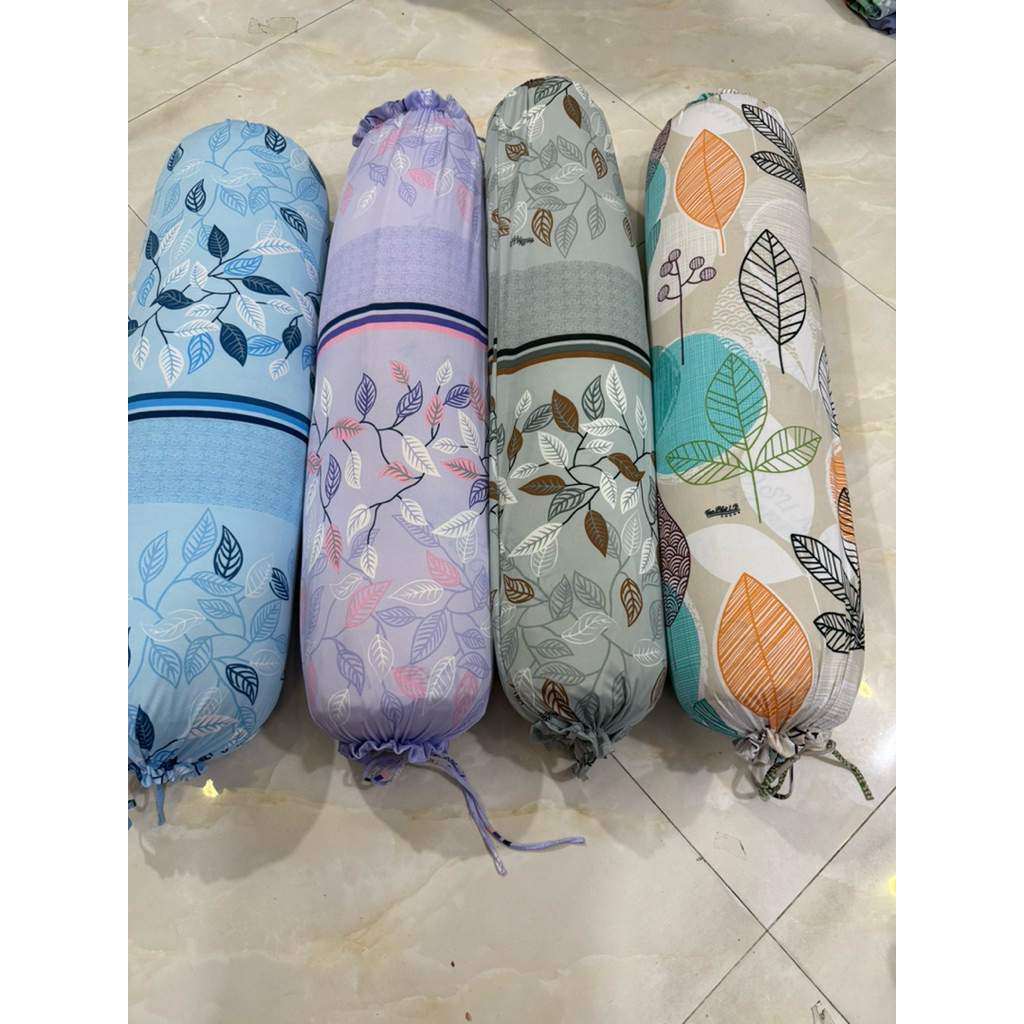 combo 4 vỏ gối ôm cột dây thun lạnh 35*100cm không kèm ruột gối
