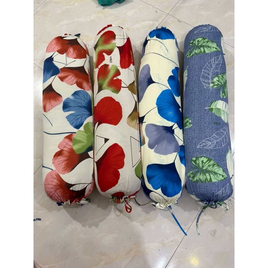 combo 4 vỏ gối ôm cột dây thun lạnh 35*100cm không kèm ruột gối
