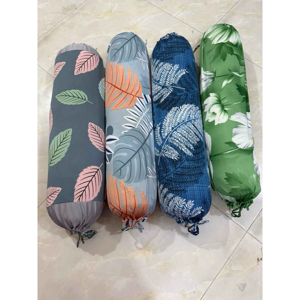 combo 4 vỏ gối ôm cột dây thun lạnh 35*100cm không kèm ruột gối