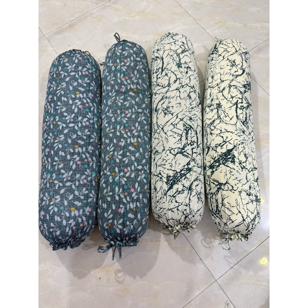 combo 4 vỏ gối ôm cột dây thun lạnh 35*100cm không kèm ruột gối