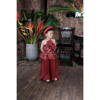 Set Đỏ Hoa Thủ Thông Chính Chủ Laci Kids