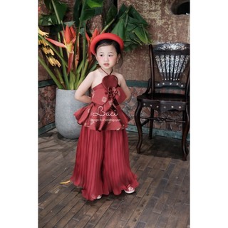 Set Đỏ Hoa Thủ Thông Chính Chủ Laci Kids