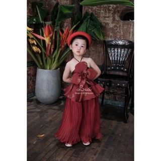 Set Đỏ Hoa Thủ Thông Chính Chủ Laci Kids