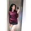 Áo len dài tay dệt kim 7 cúc cổ bẻ màu đỏ burgundy cao cấp, chất len mịn mềm hot hit