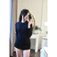 Áo len dài tay dệt kim cổ polo xanh than 7 cúc cao cấp, chất len mềm mịn hot hit