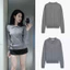 Áo len dài tay dệt kim 7 cúc cổ polo xám tro basic, chất len đanh mịn cao cấp hot hit