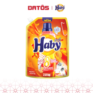 Nước giặt xả HABY 2.8kg - Đậm đặc 2 trong 1- Siêu sạch & Mềm vải- Hàng nội địa nhập khẩu Thái Lan.