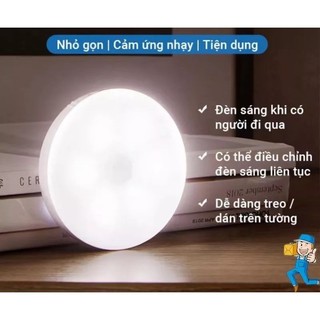 Đèn Cảm Ứng Chuyển Động, Đèn Dán Tường Cảm Biến Chuyển Động Thông Minh Gắn Tủ Quần Áo, Hành Lang...
