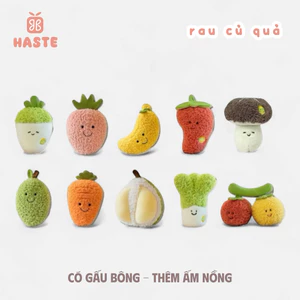 Gấu Thú Bông Hình Rau Củ Trái Cây Nhiệt Đới Healthy Cà Rốt Sầu Riêng Chuối Dưa Hấu Cute Size Mini Mềm Lông Xù
