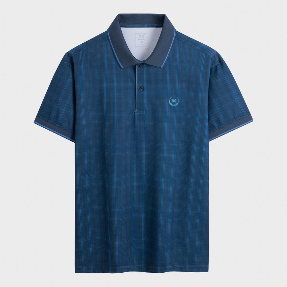 Áo Polo Nam INSIDEMEN Tay Ngắn Cổ Bẻ Polyester Họa Tiết Trẻ Trung IPS009AZ