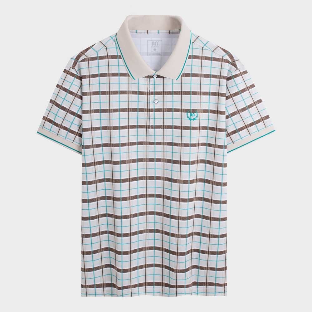 Áo Polo Nam INSIDEMEN Tay Ngắn Cổ Bẻ Polyester Họa Tiết Trẻ Trung IPS009AZ