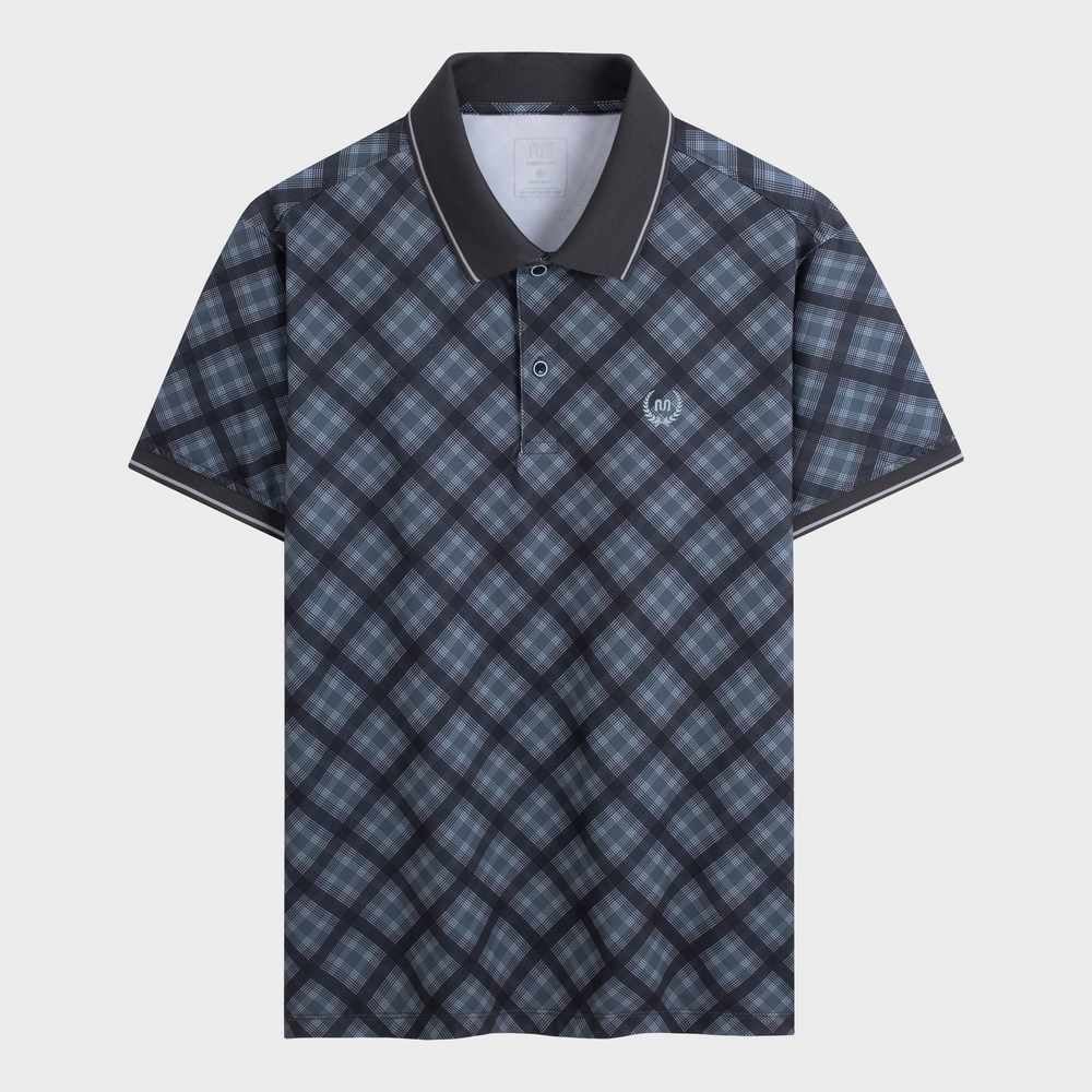 Áo Polo Nam INSIDEMEN Tay Ngắn Cổ Bẻ Polyester Họa Tiết Trẻ Trung IPS009AZ