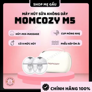 Máy hút sữa không dây MOMCOZY M5 máy hút sữa chính hãng - Shop Mẹ Gấu máy hút sữa Hà Nội