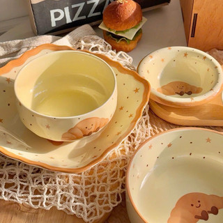 Set bát 4 món hoạ tiết bánh ngọt siêu dễ thương