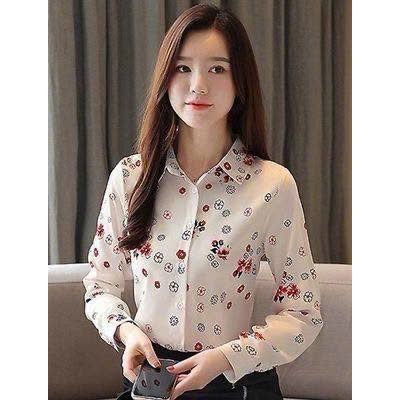 Áo Sơ Mi Nữ Chất Lụa Mango Họa Tiết Hoa Nhí Nhẹ Nhàng Sang Trọng- A47