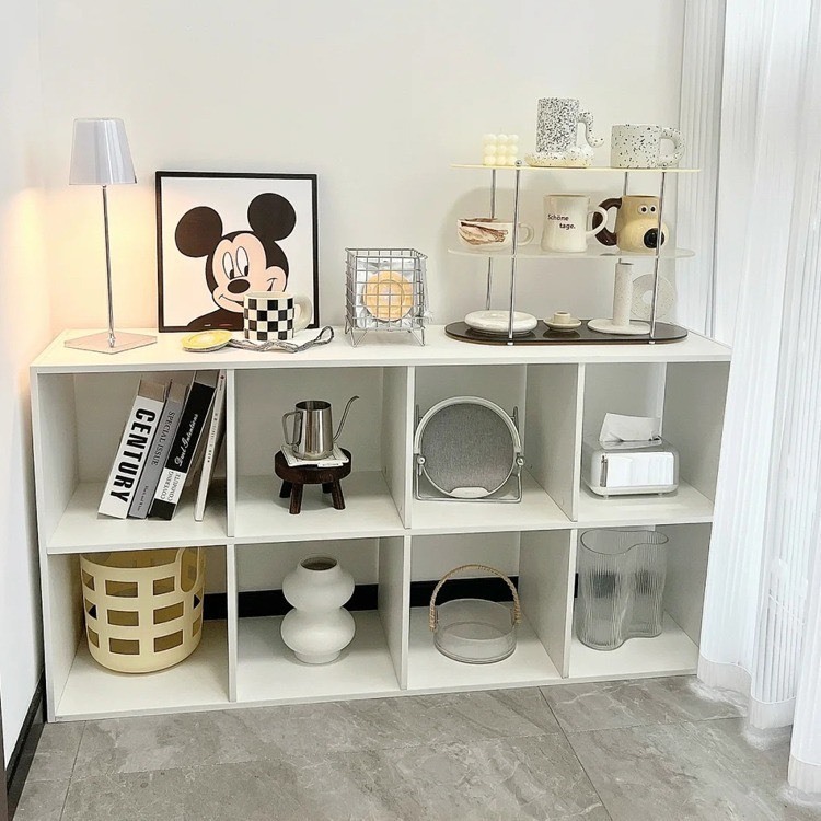 Kệ Sách Gỗ MDF Thiết Kế Tổ Ong Hiện Đại, Đa Dạng Kích Thước Từ 2 Đến 8 Ô