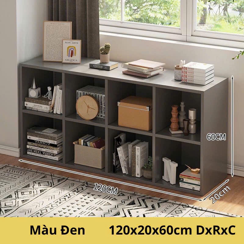 Kệ Sách Gỗ MDF Thiết Kế Tổ Ong Hiện Đại, Đa Dạng Kích Thước Từ 2 Đến 8 Ô