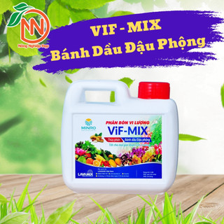 Phân Bánh Dầu Nước VIF-MIX [ Can 1 Lít ] - Bánh Dầu Đậu Phộng Thủy Phân