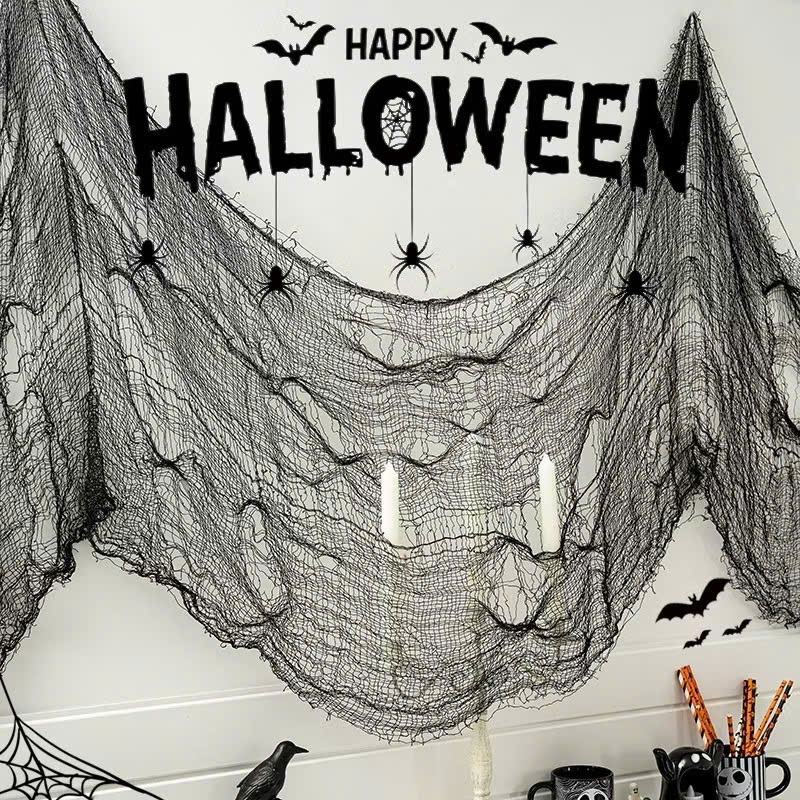 Vải gạc vải màn trang trí Halloween