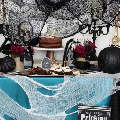 Vải gạc vải màn trang trí Halloween